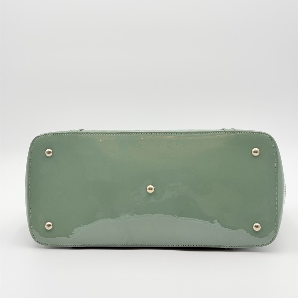 GUCCI MICROGUCCISSIMA NICE PATENT LEATHER DOME SATCHEL – GREEN - Picture 5 of 11
